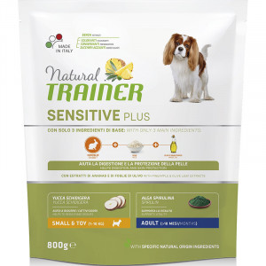 ПР0017443 Корм для собак TRAINER Nat.Sensitive Plus для мелких пород кролик сух. 800г NATURAL TRAINER
