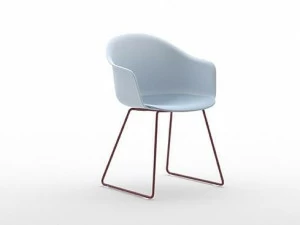 arrmet Полипропиленовый стул с салазками и подлокотниками Máni armshell plastic