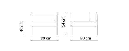 Акриловая ткань угловой садовый стул Vermobil Майами ARCH-00074968 - Вид №5