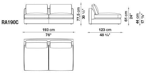 B&B Italia Диван из ткани Richard sun-id-1429934 - Вид №52