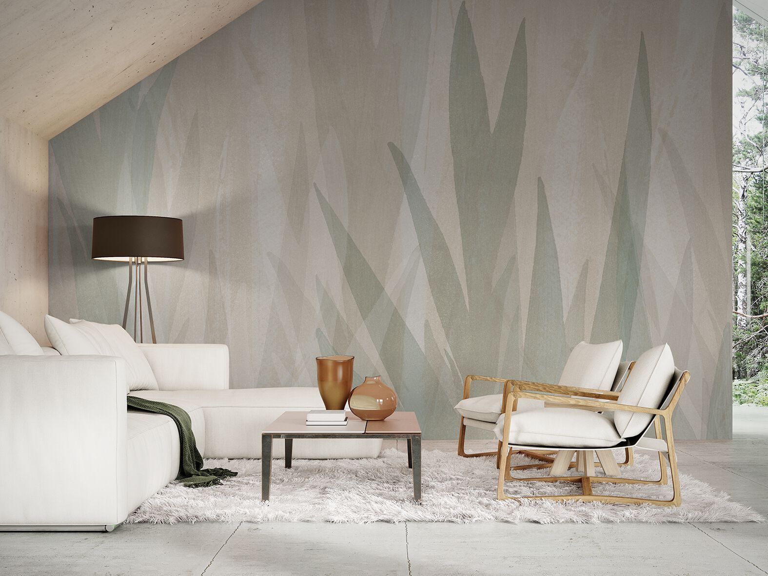 Carta da parati PVC free, eco-friendly, lavabile WallPepper LOLIUM ARCH-00153204