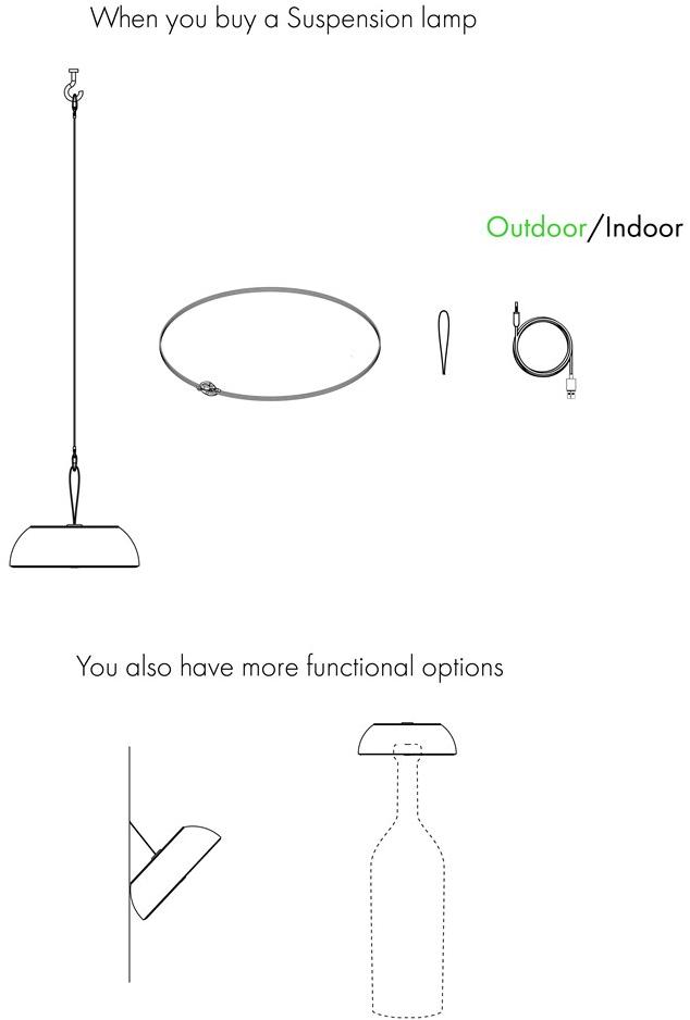 AXOLIGHT Многофункциональный переносной подвесной светильник Float sun-id-1467965 - Вид №13