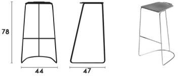 Capdell Высокий табурет Tac sun-id-1430531 - Вид №2