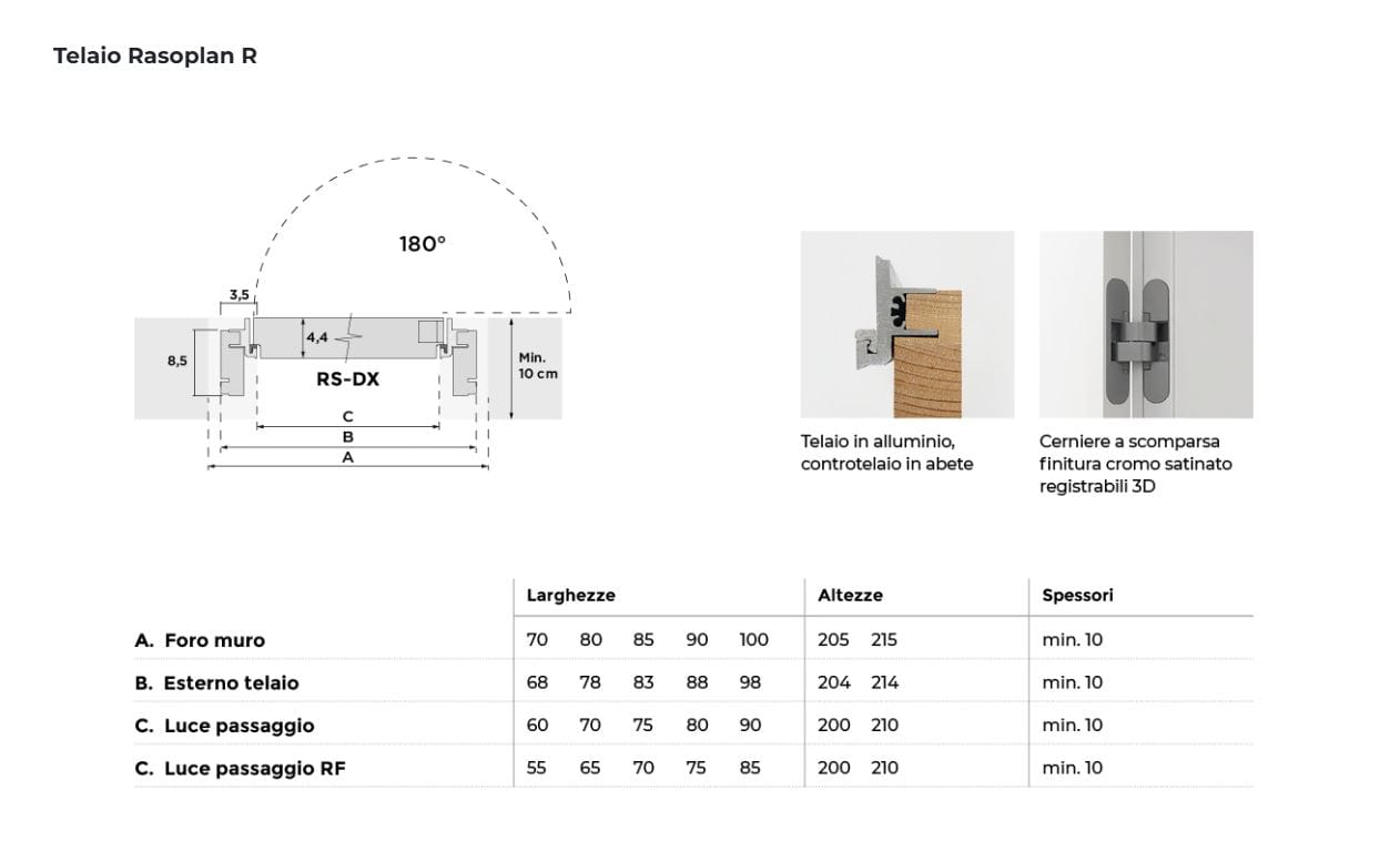 Распашная дверь с выдвижными петлями Venus Design Вера ARCH-00078388 - Вид №6