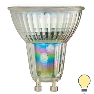 Лампа умная светодиодная Wi-Fi Osram Smart Plus GU10 220-240 В 5 Вт спот матовая 350 лм теплый белый свет 89143912 STLM-2162414