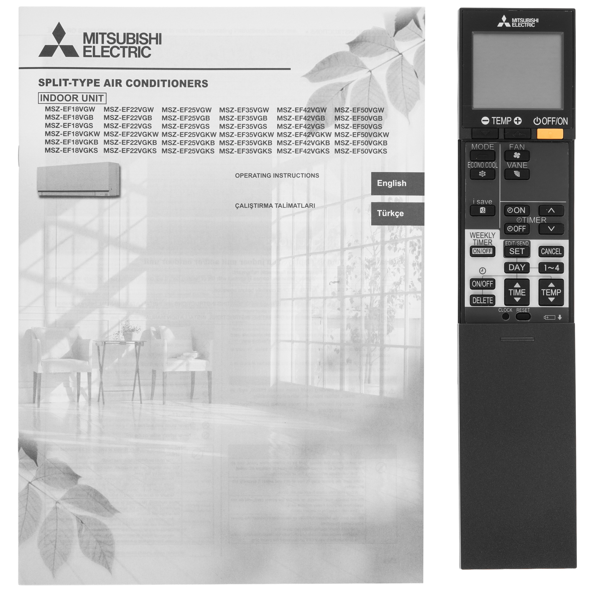 5341875 Кондиционер настенный сплит-система Mitsubishi Electric MSZ-EF25VGKS/MUZ-EF25VG серебристый STDN-0031034 - Вид №11