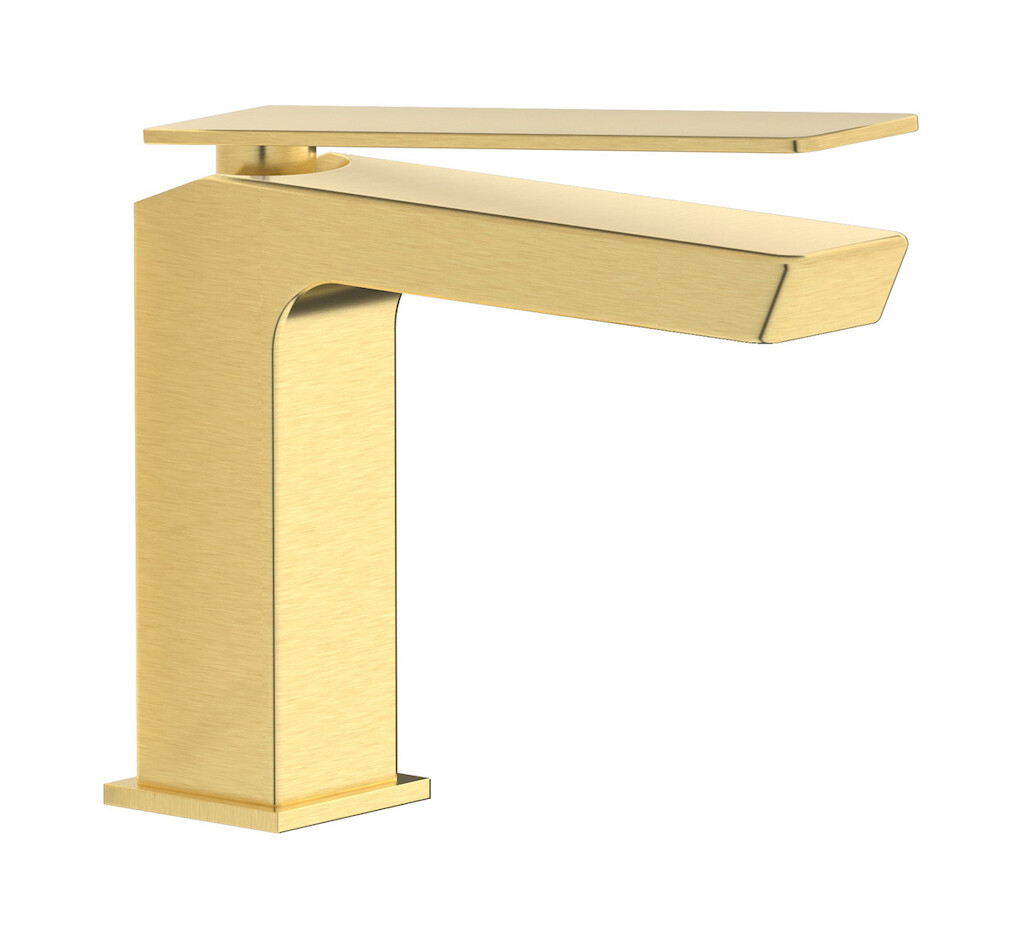 Смеситель для раковины на 1 отверстие в комплекте с донным клапаном WE ARE IB k3200is Brushed Pale Gold K3