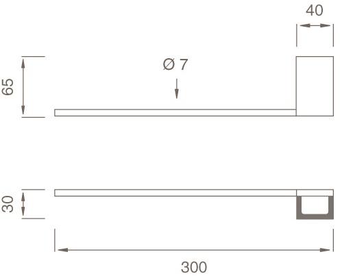 Ceadesign Вешалка для полотенец из нержавеющей стали Duet - accessori Det 101 - Вид №1