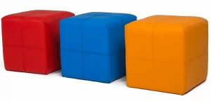 Пуфик ABC-KING квадратный ( красный)