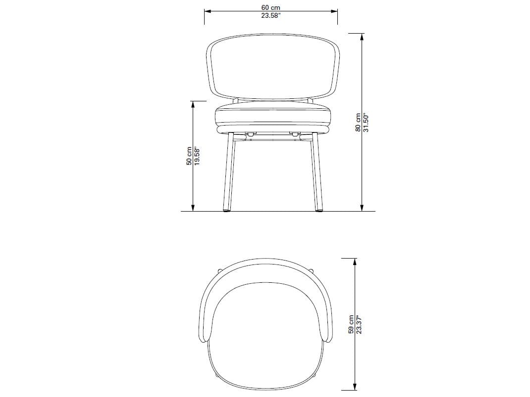 Кожаный стул с подлокотниками Classicon ARISTO ARCH-00138218 - Вид №4
