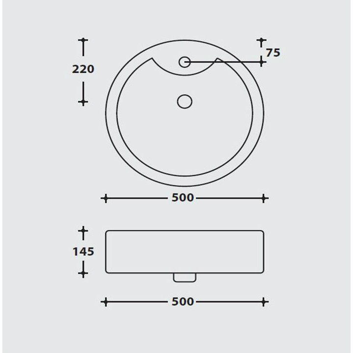 19013 Накладная раковина на столешницу  овальная Ceramica Hidra  - Вид №1