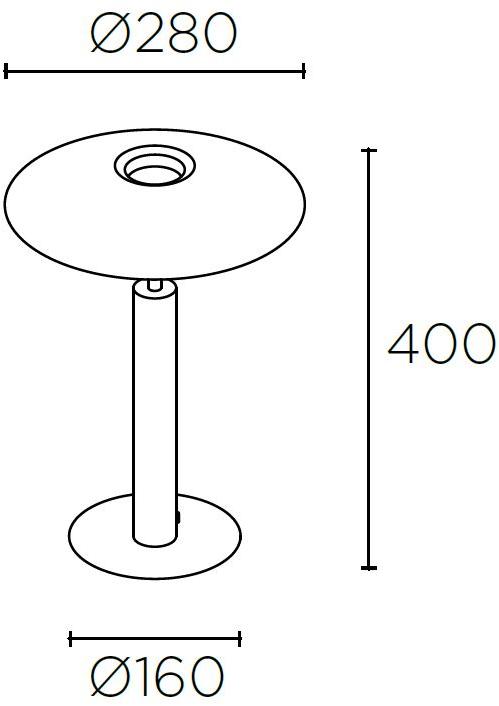 LEDS C4 Светодиодная настольная лампа из стали H 10-7742-05-05/dn-dn - Вид №3