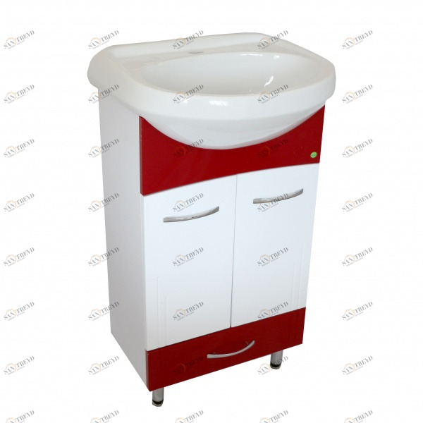 Тумба Браво 50 - Стиль красный с ящик. (К) 11902 VAKO 232310