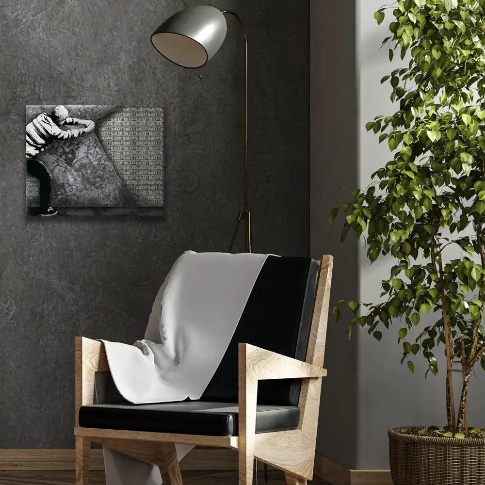 Картина на холсте "Много денег" 50x40 см 82887145 STLM-2168706 FBRUSH  - Вид №2