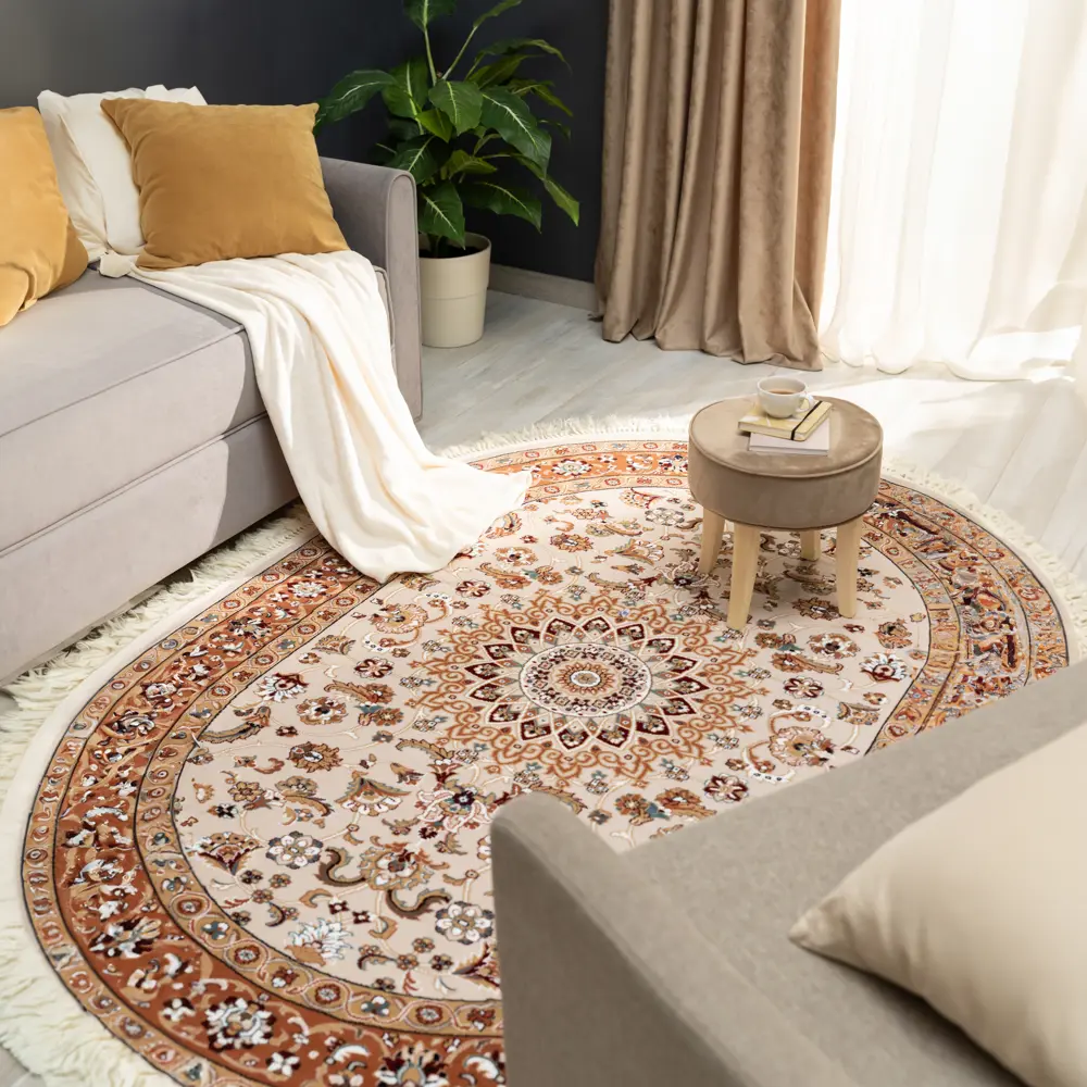 Ковер полипропилен Шахреза D210KT 160x220 см цвет кремовый MERINOS STLM-2028748