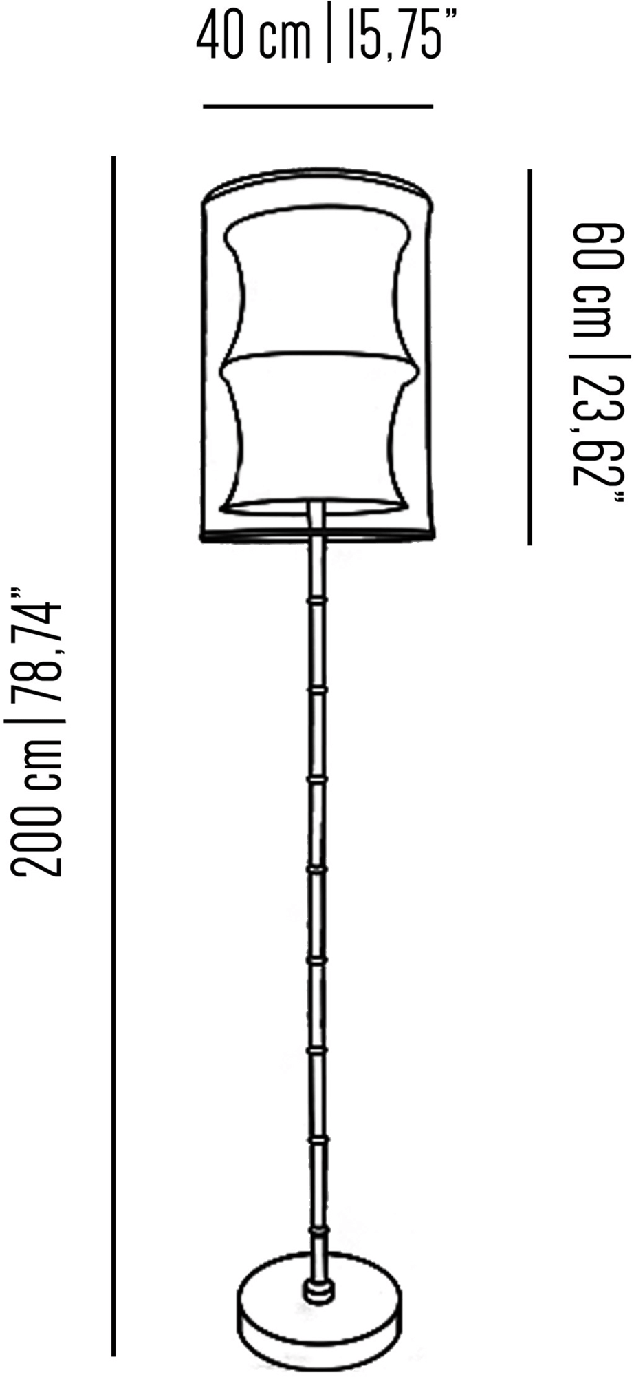Il Bronzetto Светодиодный торшер из латуни Eclectic Bam01 - Вид №3