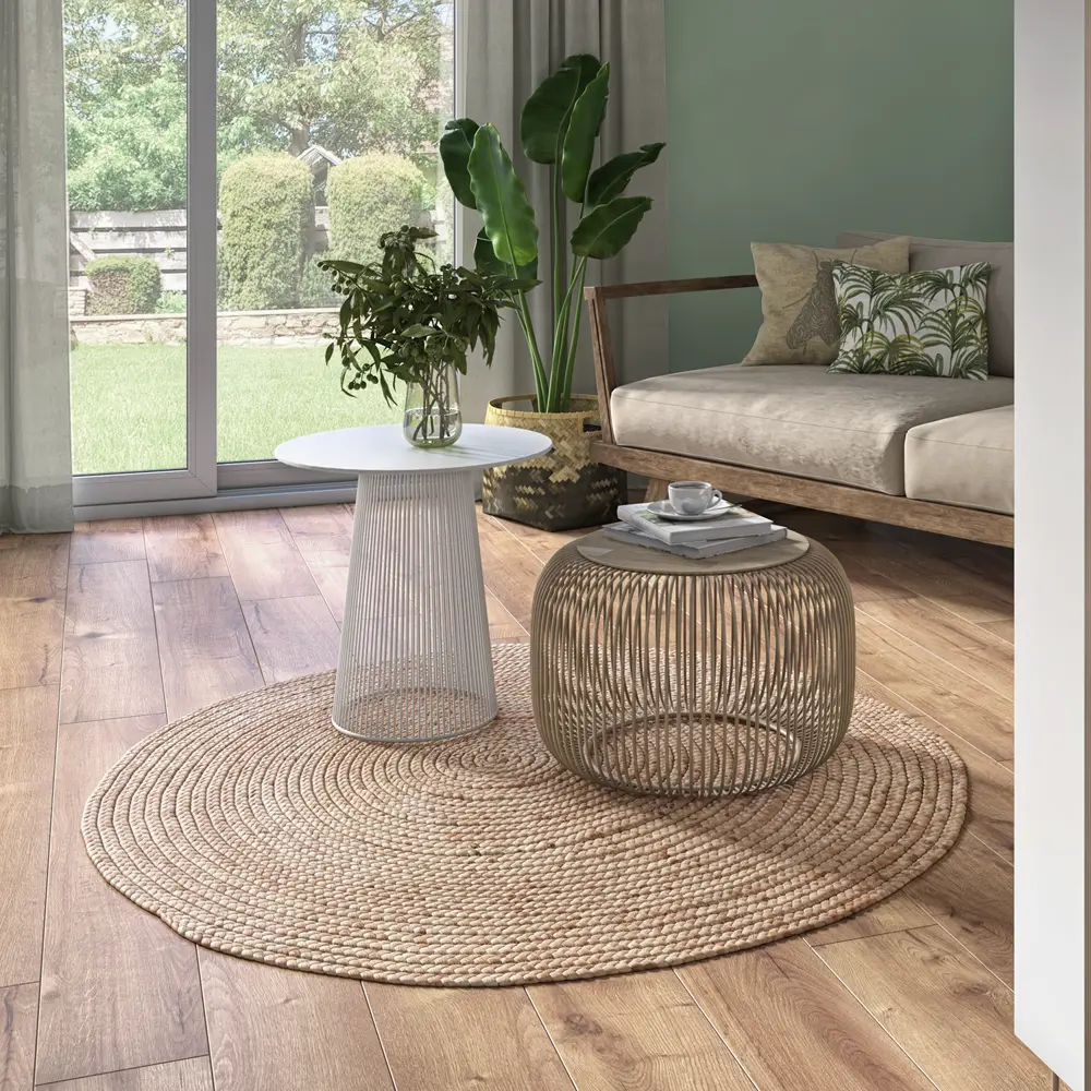 INSPIRE Nils - Джутовый ковер ручной работы натурального медового оттенка 82484742 STLM-0028131
