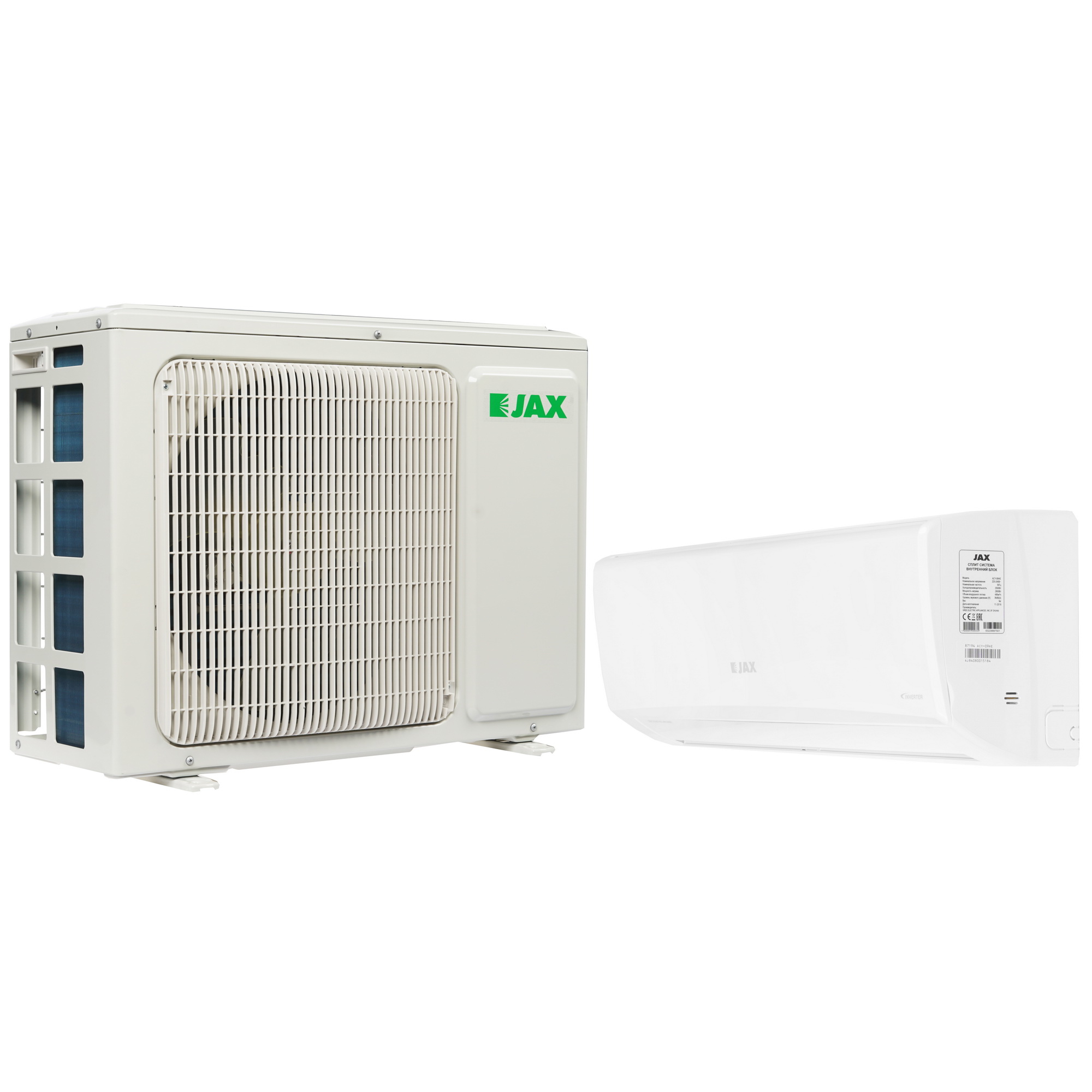 8128801 Кондиционер настенный сплит-система JAX ACY-09HE/ACY-09HE белый STDN-0051711