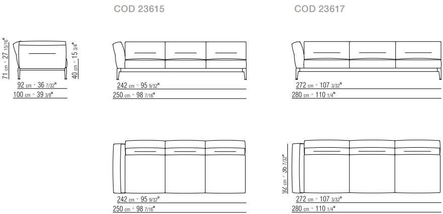 Flexform Секционный кожаный диван Adda sun-id-1468814 - Вид №6