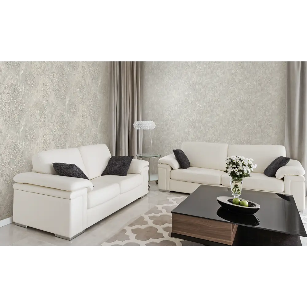 Флизелиновые обои Victoria Stenova Leonardo с эффектом штукатурки, зеленые 89425477 STLM-1572441 - Вид №5