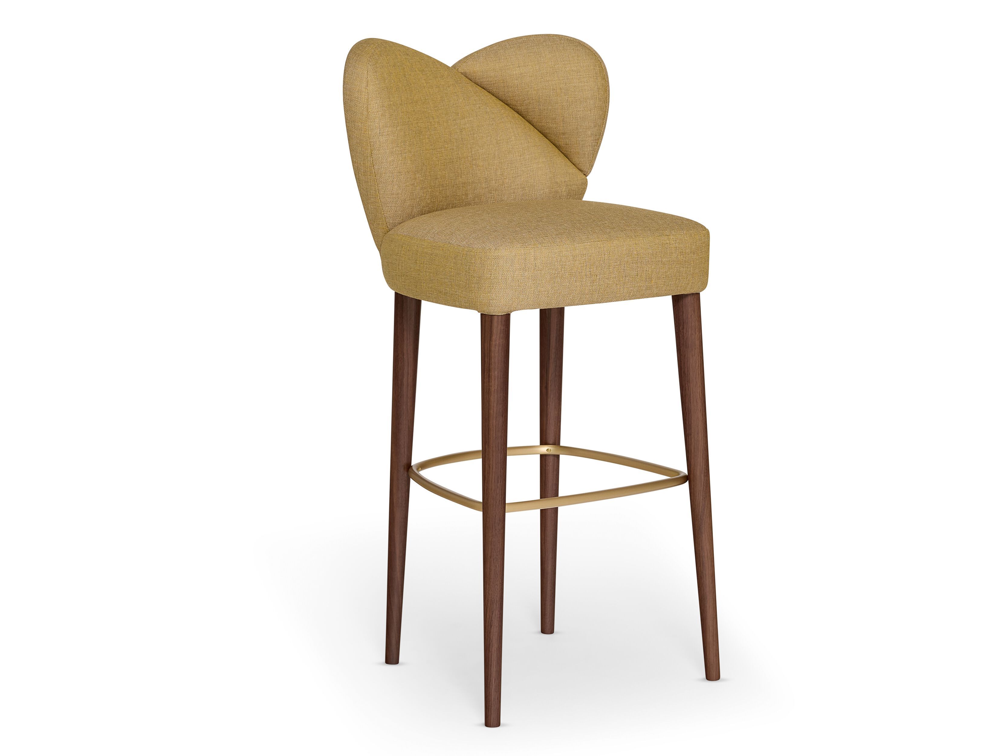 Высокий тканевый стул со спинкой Munna Grace ARCH-00114734 - Вид №1