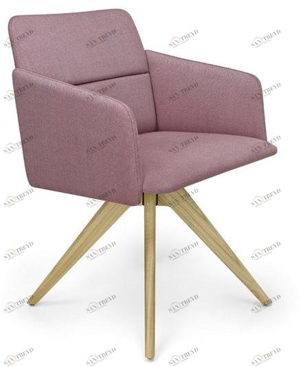 Crassevig Вращающийся стул на козелке из ткани Aura sun-id-1362823