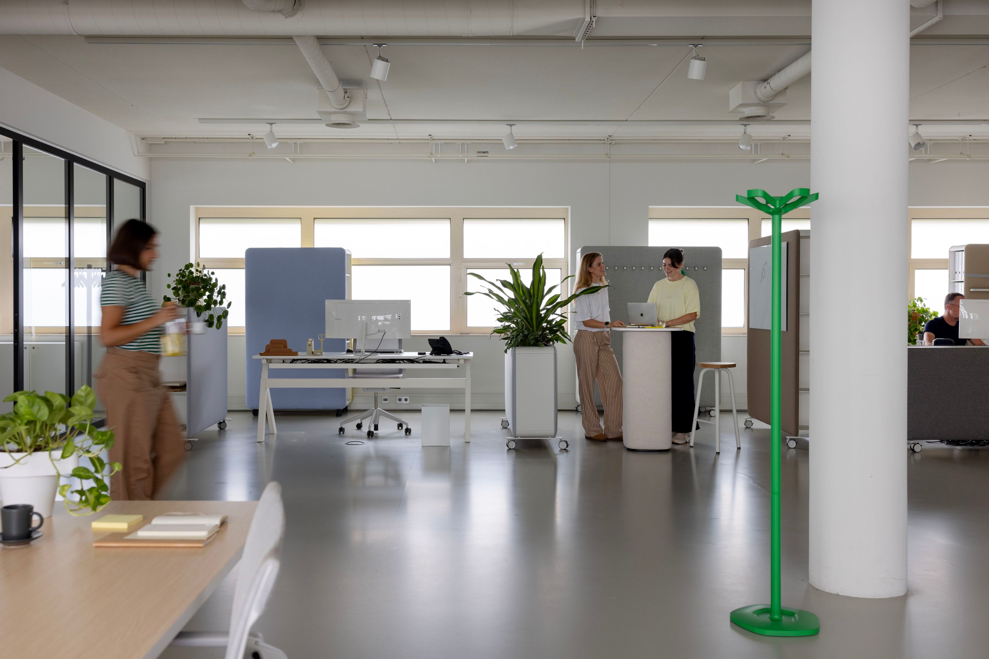 Мобильный звукопоглощающий офисный перегородка из ткани на колесах Cascando подушка ARCH-00041141 - Вид №4