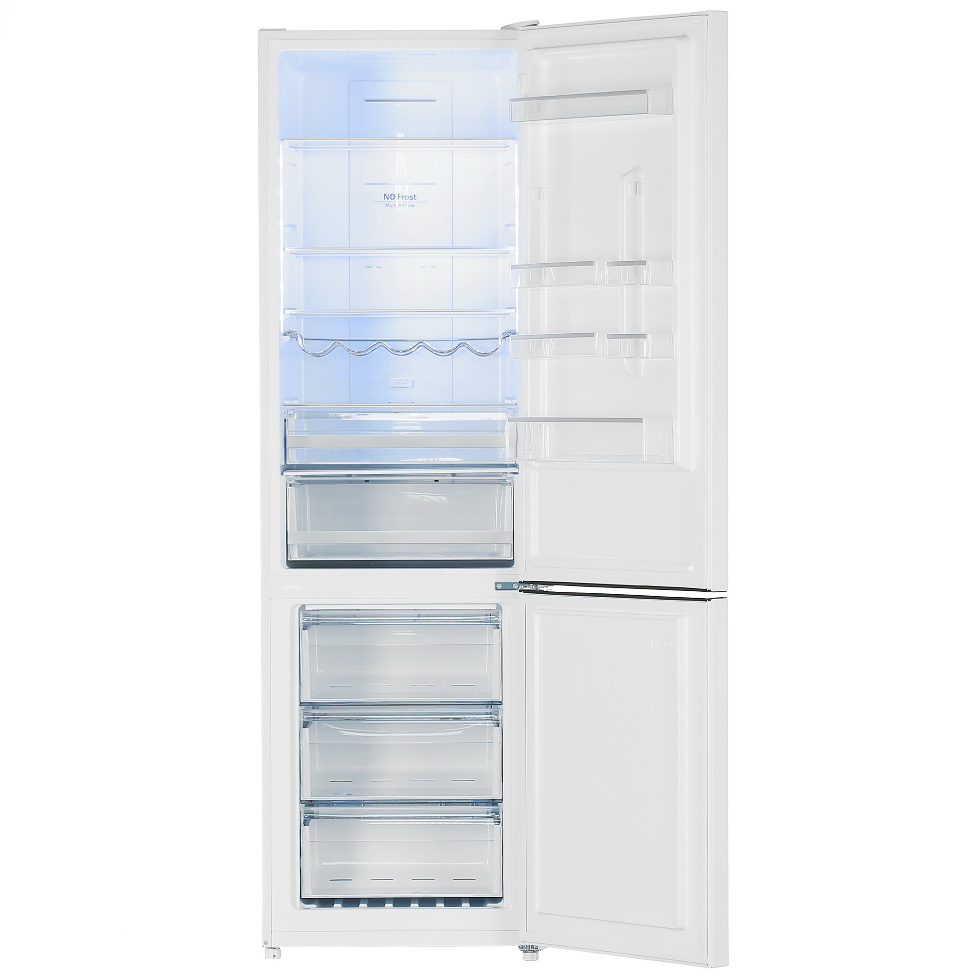 1695594 Холодильник с морозильником   DEXP RF-CN350DMG/S белый STDN-0147241 - Вид №1