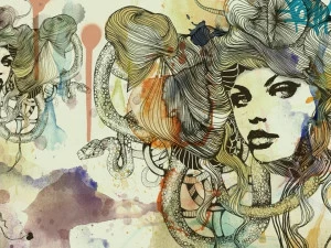 MOMENTI Авторский художественный принт Crazy home paintings Gi-019