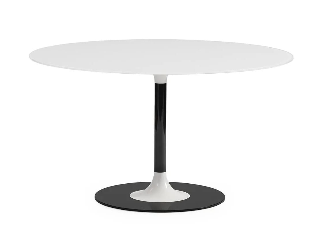 Круглый стол с хрустальной столешницей и стальным основанием Kartell Тьерри ARCH-00112353