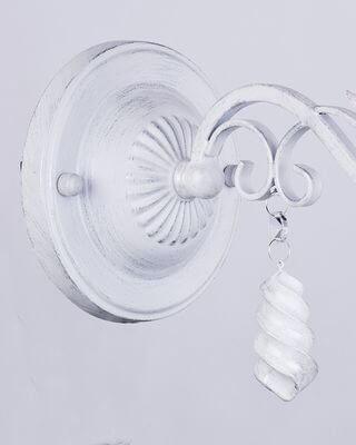 Бра настенное белое Lumien Hall "Мишель" 1001/1W-WS LUMIEN HALL МИШЕЛЬ 00-3929732 Белый - Вид №1