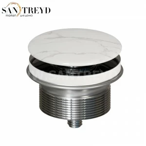 FL024AC Донный клапан с накладкой из керамики для раковин без перелива Globo 7 см цвет Мраморный лед Globo ACCESSORIES Италия