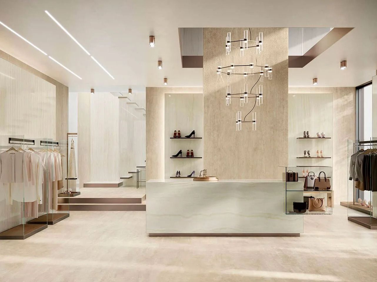 Керамогранит с мраморным эффектом Atlas Plan ONYX IVORY ARCH-00066105