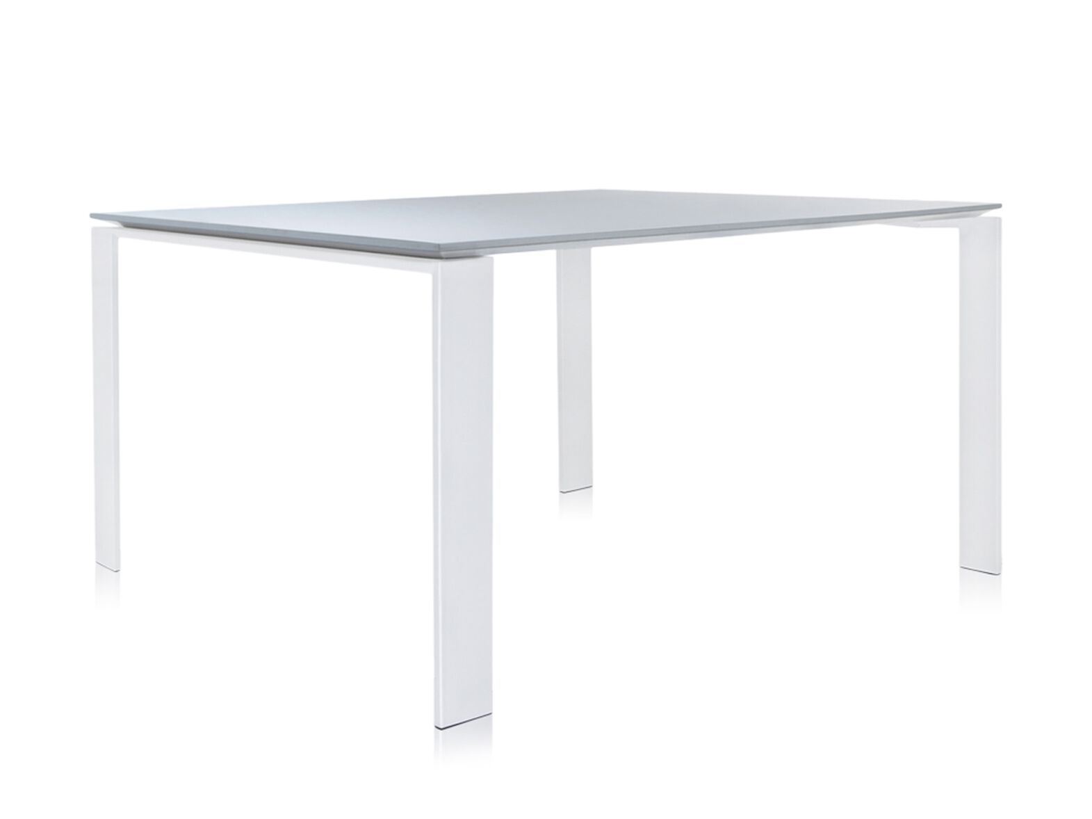 Квадратный стол со стальным основанием и ламинированной столешницей Kartell Four ARCH-00072405 - Вид №7
