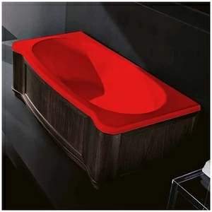 Ванна Gruppo treesse New Classic VTL-V6770-SX-WV-K красная прямоугольная левая венге