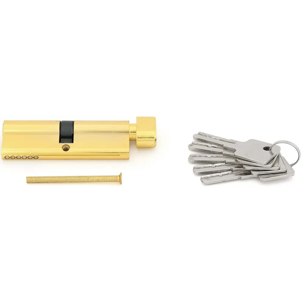 Цилиндр Palladium BK PB, 45x45, ключ/вертушка, цвет золотистый 82605171 STLM-2099386  - Вид №1
