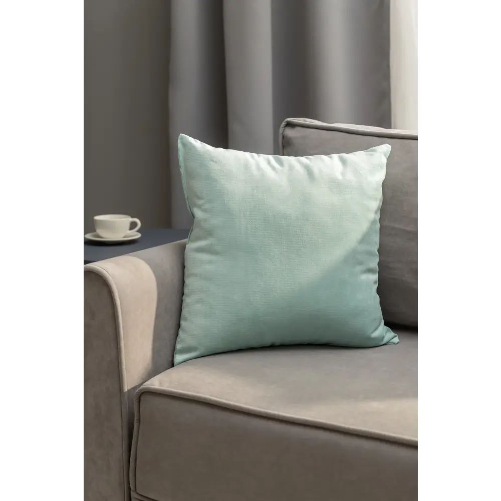 Подушка Seasons Isin 45x45 см велюр цвет бирюзовый 84391943 STLM-2207693  - Вид №3