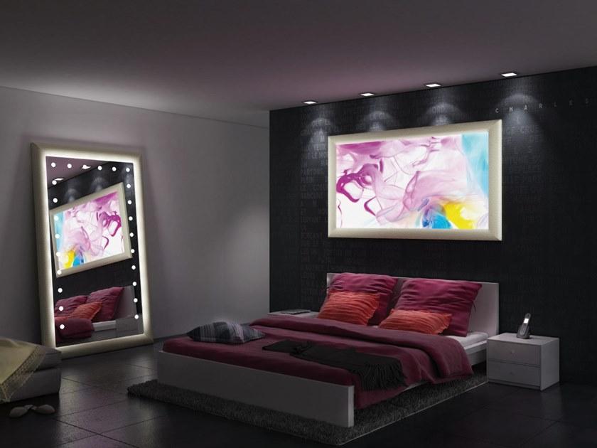 UNICA by Cantoni Прямоугольное настольное зеркало из кожи со встроенной подсветкой Mf sun-id-1402674 - Вид №1