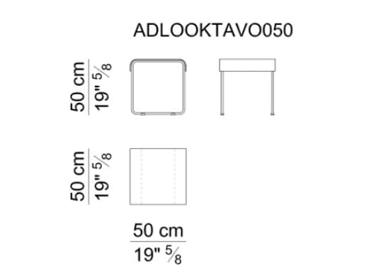 Высокий кожаный журнальный столик i 4 Mariani Look ARCH-00047734 - Вид №6