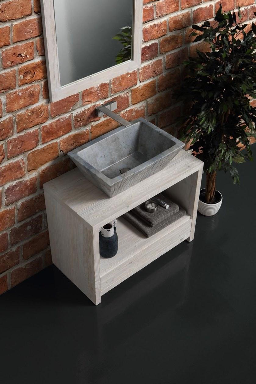 Ptr01r Подвесная раковина настенная овальная Horganica Pietra белая - Вид №14