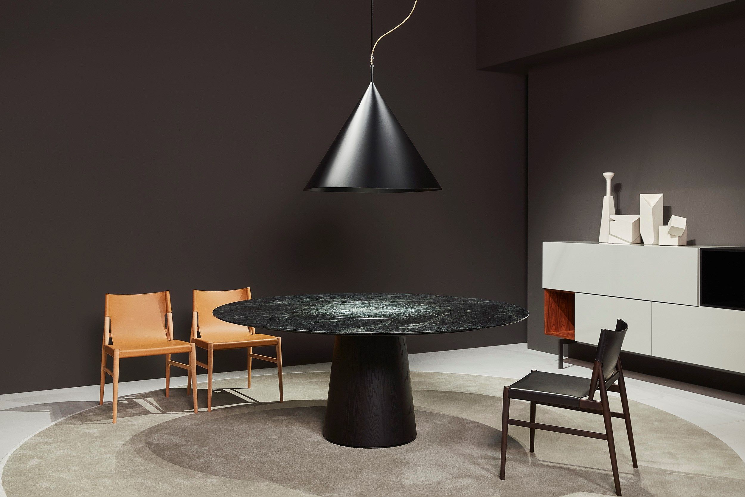 Круглый шерстяной ковер ручной работы Porro загадки ARCH-00073572 - Вид №2