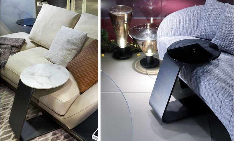 Reflex Круглый журнальный столик из стеклянного мрамора Oh sun-id-1349815 - Вид №2