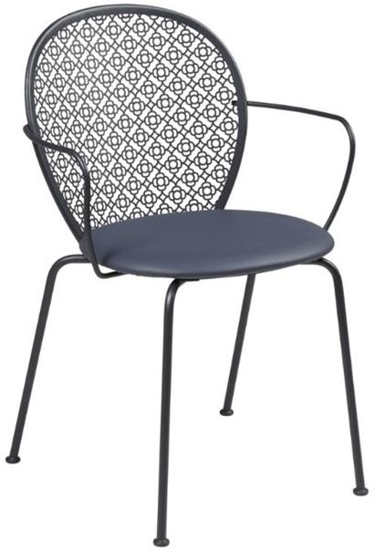 Fermob Штабелируемый стул с подлокотниками со встроенной подушкой Lorette 5722 - Вид №1