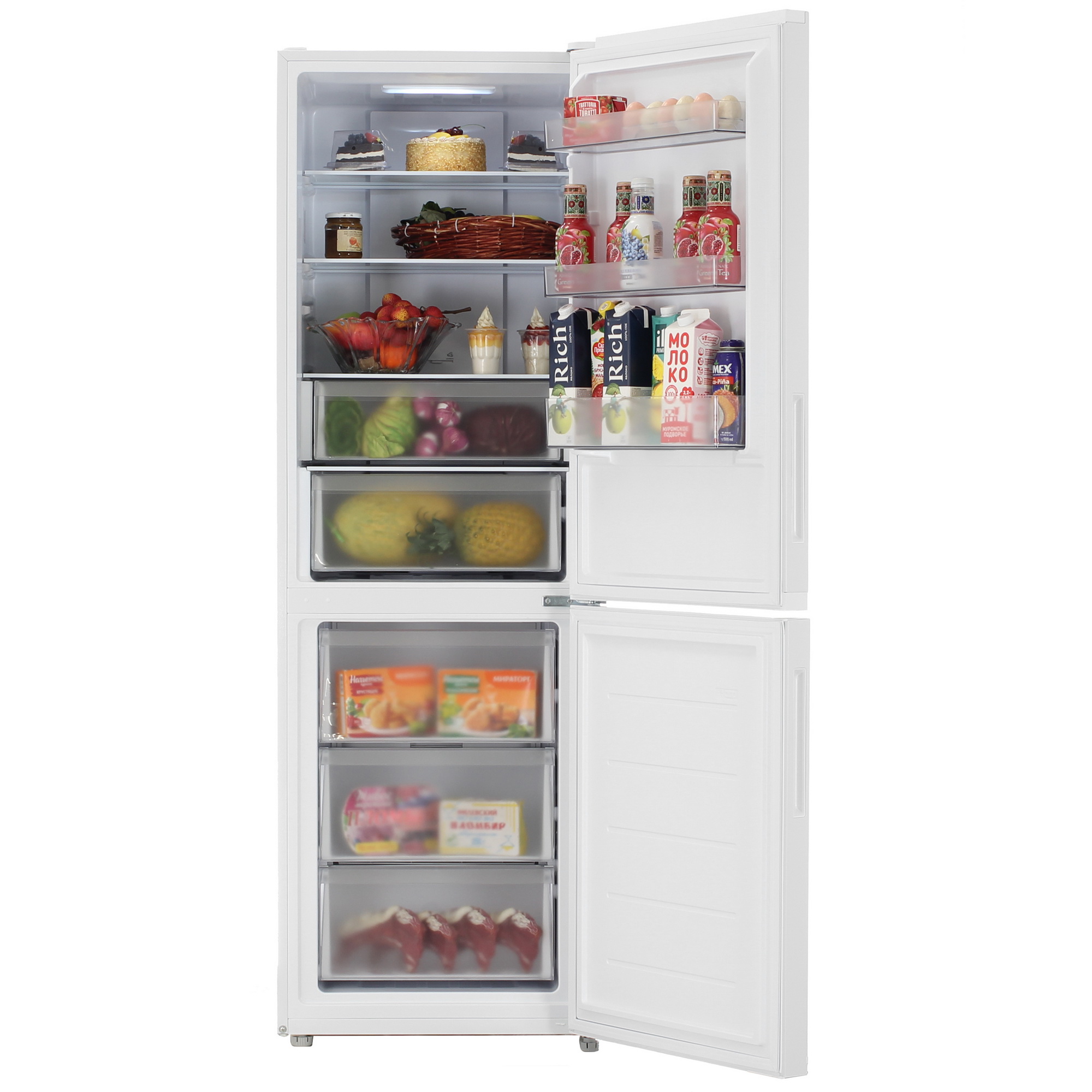 9248215 Холодильник с морозильником   Candy CFN6185WDC белый STDN-0028931 - Вид №5