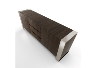 Деревянный шкаф с ящиками