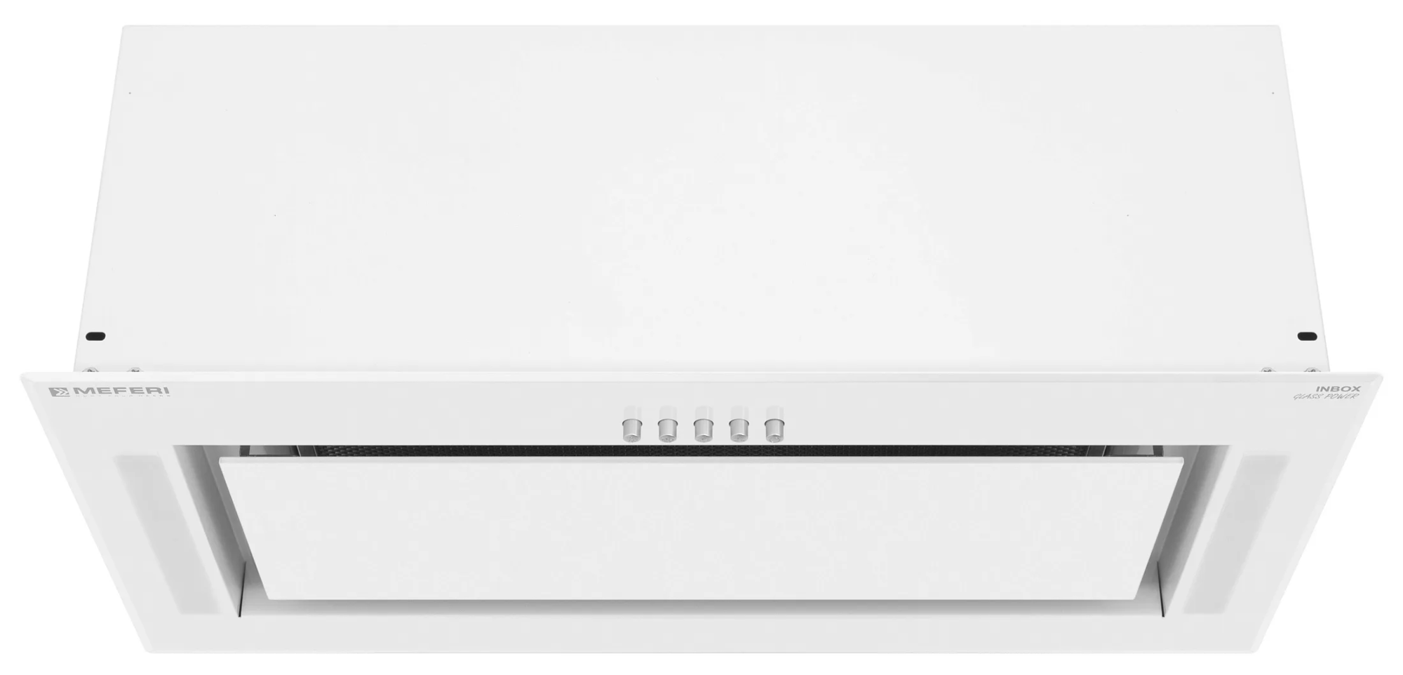 9168705 Вытяжка полновстраиваемая Meferi INBOX60WH GLASS POWER белый/белый STDN-0116101 - Вид №2