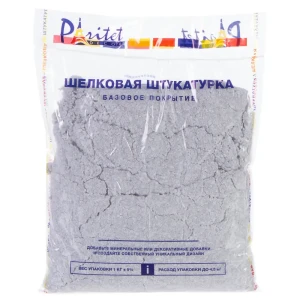 Жидкие обои декоративные базовое покрытие №6 цвет серый 1 кг