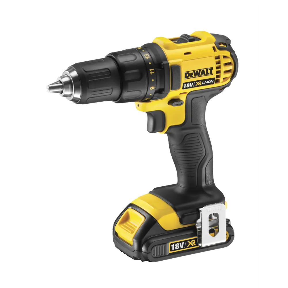 Дрель-шуруповерт аккумуляторная DeWalt DCD780C2, 18 В Li-ion 2х1.5 Ач 18787665 STLM-2024376 