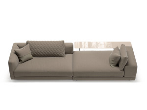 Тканевый диван с журнальной стойкой