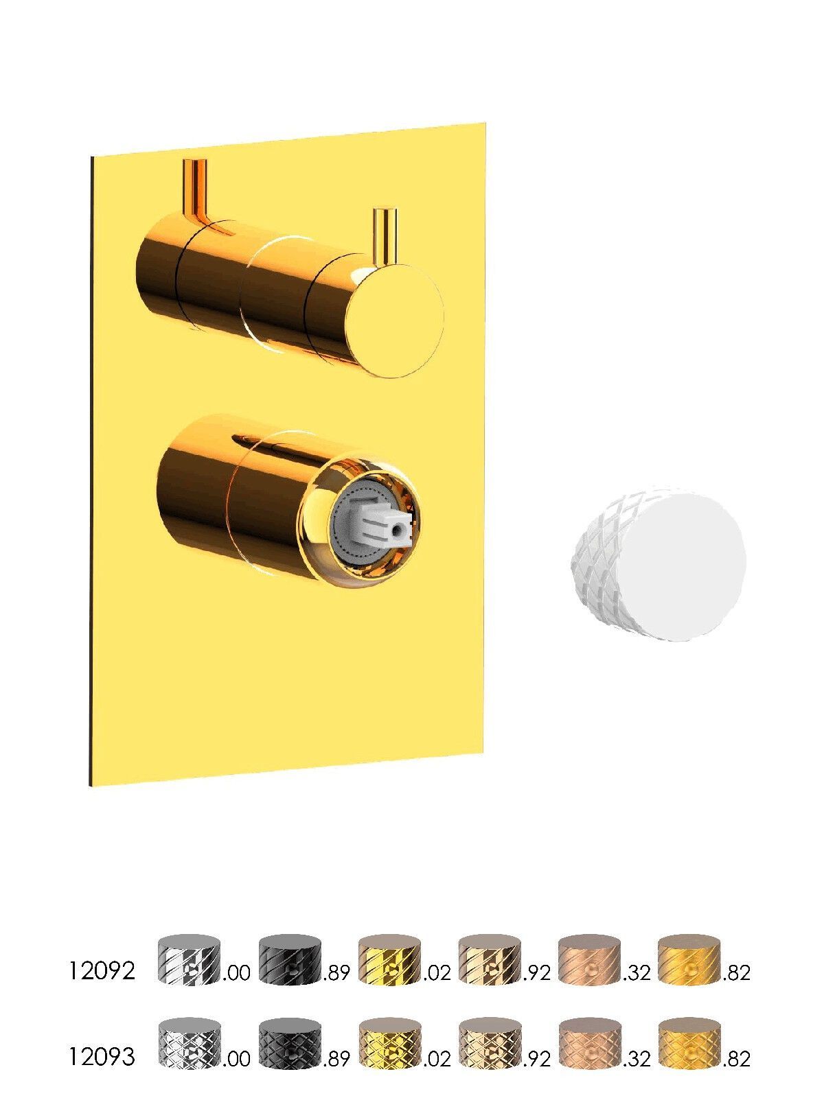 Встраиваемый смеситель для душа с пластиной Rubinetterie Frattini Pepe XLS ARCH-00103713 - Вид №6